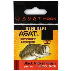 Крючок офсетный Agat Offset Hook Wide Gape 5071 №1