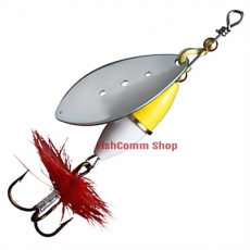 Блесна вращающаяся Myran Wipp 7 g Silver Gu/Vi