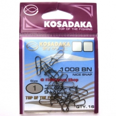 Застежка Kosadaka "Nice snap" 1008 №1 (9 кг.) 16 шт.