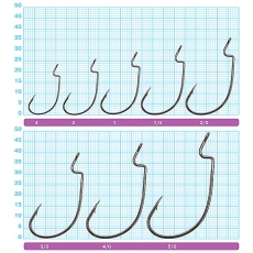 Крючок офсетный Owner 5140 BC №2 J-Hook (6 шт.)