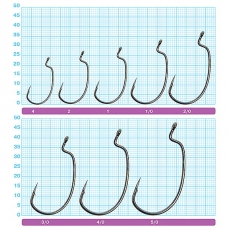 Крючок офсетный Owner 5137 BC №1 Rig'n Hook (6 шт.)