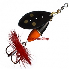 Блесна вращающаяся Myran Wipp 10 g Black Or/Sv