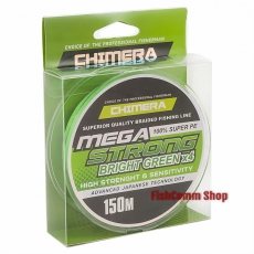 Плетеный шнур Chimera Megastrong Moss Green X4 150 m. 0.10 mm.