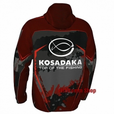 Ветровка рыболовная Kosadaka размер XXXL (64-66) красная