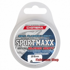 Леска флюрокарбоновая Chimera SportMaxx 100% Fluorocarbon Super Soft 0.19 мм. 25 м.