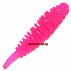 Силиконовая приманка Kosadaka Leech 42. Цвет PN (розовый с блестками). 10 шт. (сыр)