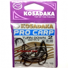 Крючок одинарный Kosadaka Turn Down TFL (2221TFL-2) №2 (10 шт.)