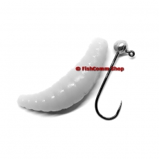 Силиконовая приманка Kosadaka Maggot 40. Цвет FG (зеленый). 8 шт. (сыр)