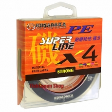 Плетеный шнур Kosadaka Super PE X4 0.10 (#0.4) Multicolor 150 m.