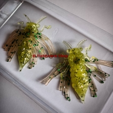Силиконовая приманка (насекомое) Kosadaka May Bug 40 (3 шт.) цвет DMO