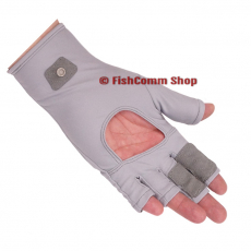 Перчатки Kosadaka Sunblock Gloves эластичные с открытой ладонью и пальцами Grey XL